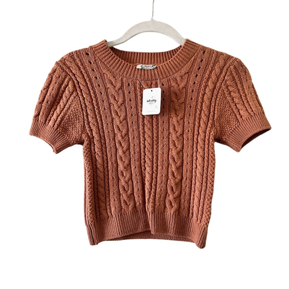 NWT Free People Short + Sweet Crop Copper Orange Size S